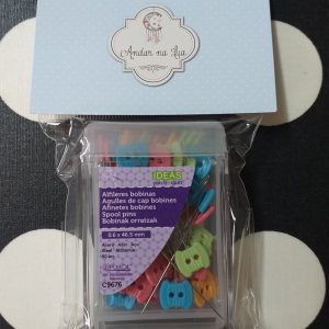 Alfinetes com cabeça em Carrinho de Linha