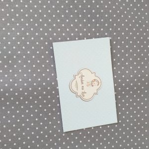 Tecido Pintinhas marca Poppy – Cinza