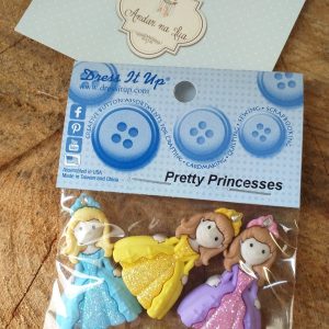 Botões Dress It Pretty Princesses