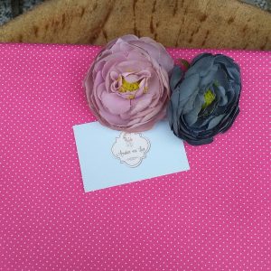 Tecido Fabricart Micro Pintinhas Rosa Fuschia
