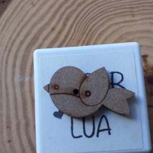 Botão Passarinho em MDF