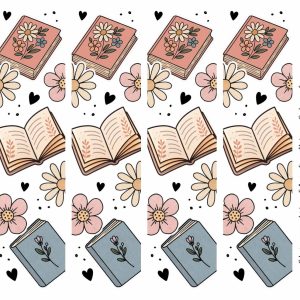 Adesivos para Marcadores Coleção Livros Vintage
