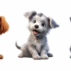 * Desenhos Termocolante para Aplicar Coleção Cães