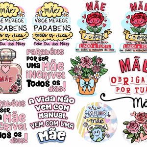 *Desenhos Termocolante para Aplicar Coleção Mãe