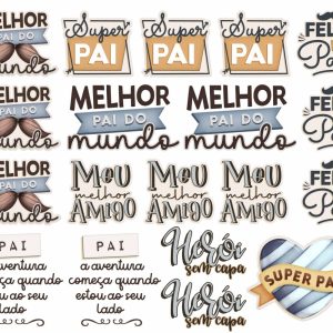 *Desenhos Termocolante para Aplicar Coleção Pai 1