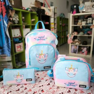 Portes grátis Conjunto escolar Ghuts Unicórnio 🦄