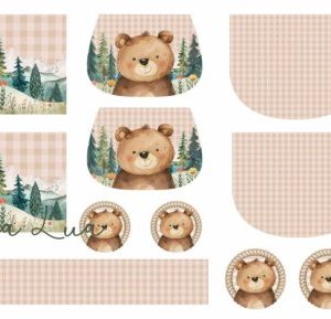 NEW Painel Enxoval Bebé Coleção BOHO – Urso