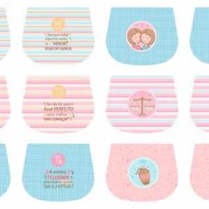 Painel Porta Moedas Signos INDIVIDUAL Cores pastel