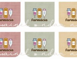 * @ NEW Painel Porta Moedas Coleção Farmácia