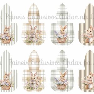*@ NEW Painel Saquinho Coleção Doces Coelhos