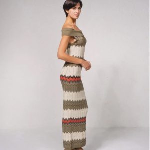 Vestido comprido em Malha