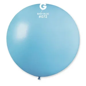 Balões Latex #072 Azul Bebe 31” Gemar c/10