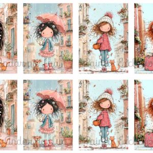 New Painel Retângulo Coleção Meninas na Cidade