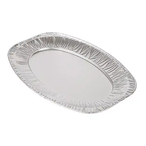 Embalagem Alumínio Bandeja Oval 35x24x2cm c/10 - Image 2