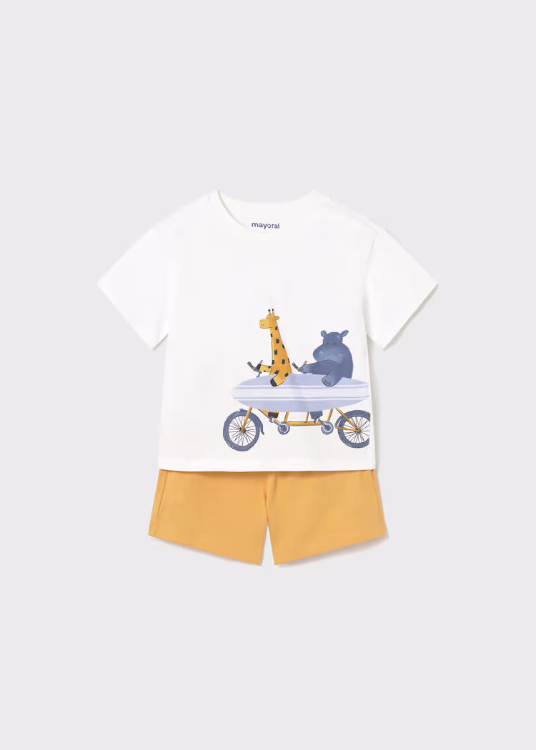 Conjunto calção e t-shirt surf bebé Mayoral
