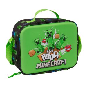 Envio grátis Lancheira térmica 3D Minecraft