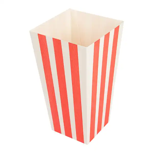 Pipocas Recipiente Vermelho / Branco 20.5x11x8cm c/25 - Image 2